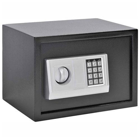 Sandusky Buddy Electronic Safe 3213-4 - Steel -13-11/16"W x 9-13/16"D x 9-13/16"H, Black