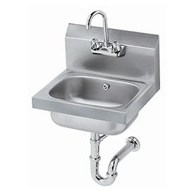 Krowne HS-4 - 16" Wide Hand Sink with P-Trap with Overflow
