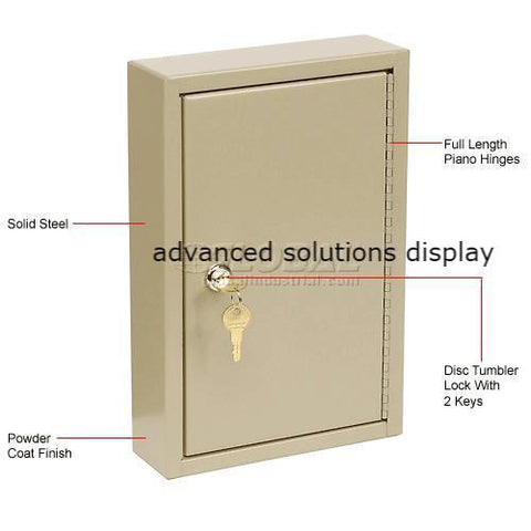MMF STEELMASTER® Unitag™ 40 Key Cabinet 201904003 Single Key Lock Sand