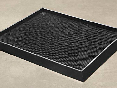 Sanitizing Footbath Mat - 32 x 39", Black