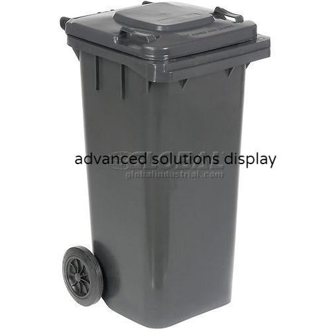 Vestil Mobile Trash Can - 32 Gallon Gray