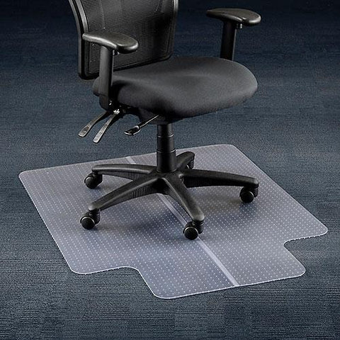 Office Chair Mat for Carpet - 36"W x 48"L with 20" x 10" Lip - Straight Edge