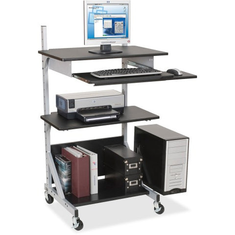 Balt MooreCo Alekto-3 Totally Adjustable Workstation, Rectangle Top - 52" Height x 30" Width x 24" Depth - Assembly Required - Laminated