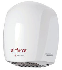 World Dryer Airforce, 110-120V, Aluminum White, Hi-speed Energy-Efficient Hand Dryer J-974A3