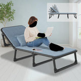 6 Levels Adjustment Portable Fold up Bed for Home, Office, Indoor, Outdoor