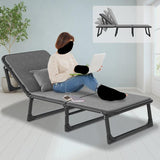 6 Levels Adjustment Portable Fold up Bed for Home, Office, Indoor, Outdoor