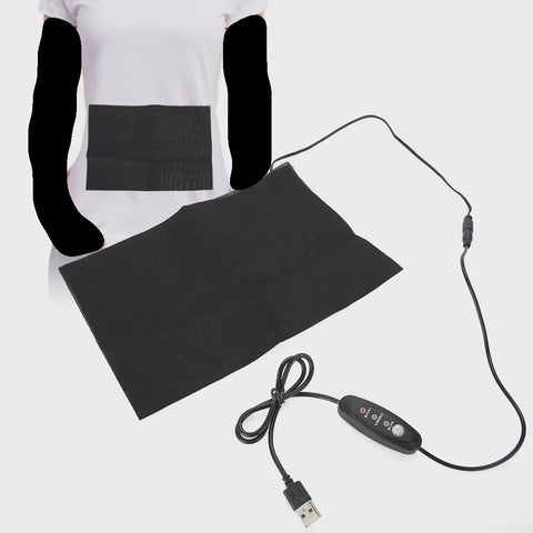 Tebru Heating Pad, Belly Warming Pad,Electric USB Charging Cloth Heater Heating Pad