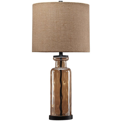 Glass Table Lamp in Champagne