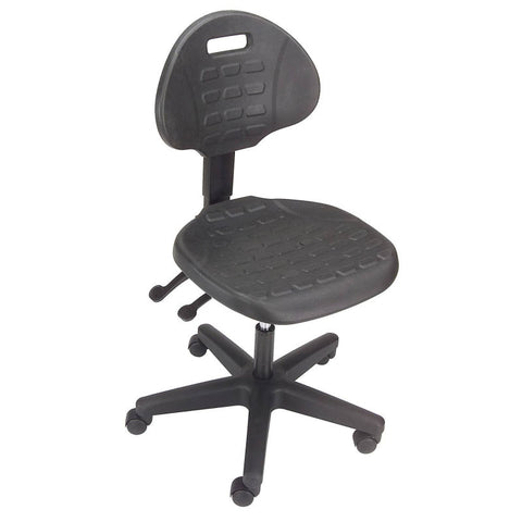 Interion® Ergonomic Polyurethane Chair - Black