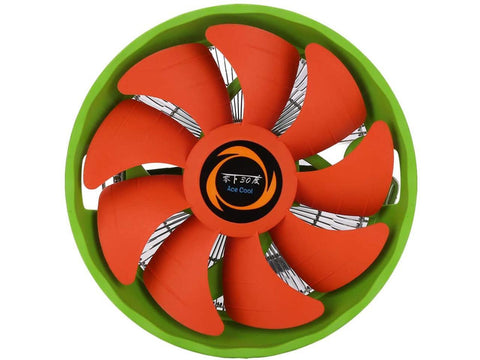 Solustre Desktop Computer Cooling Fan Pc CPU Cooler Table Computer Case Heat Sink Silent Airflow Cooler Fan