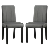 Leather Indoor Dining Chair Set of 2