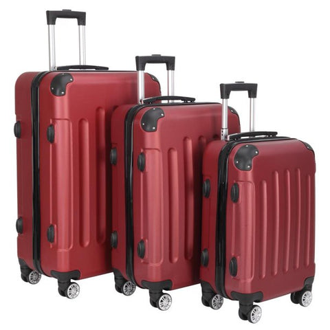 UBesGoo 3 Piece Set Suitcase Spinner Hardshell Lightweight TSA Lock