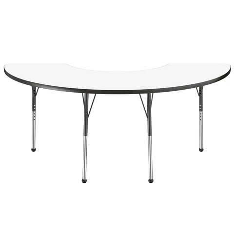 Half Moon Dry Erase Adjustable Height Activity Table