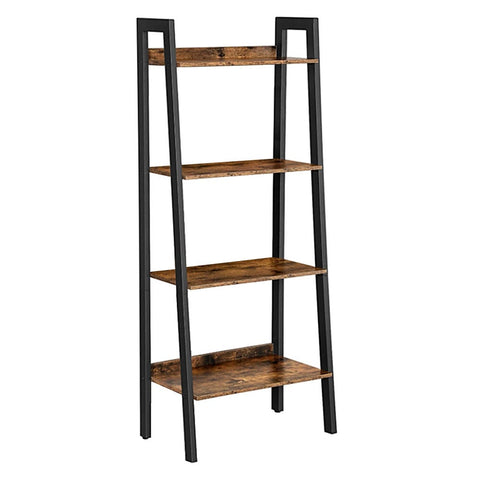 Ladder Shelf, 4-Tier Home Office Bookshelf for Living Room Bedroom