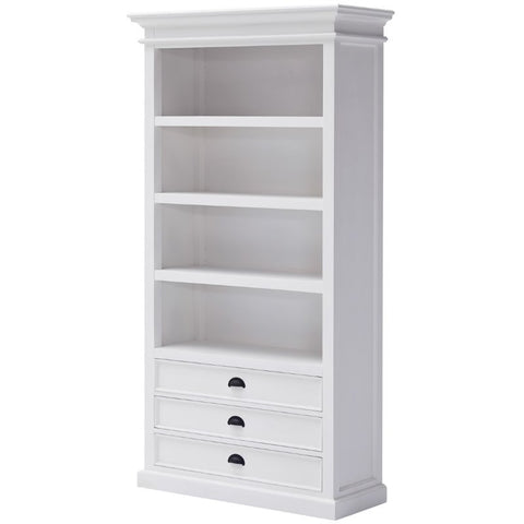 4 Shelf Bookcase in Pure White