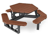 Hex Recycled Plastic Picnic Table - 46"