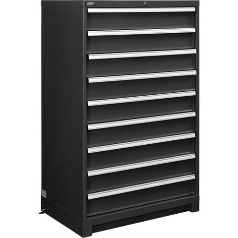 Modular Drawer Cabinet, 9 Drawers, w/Lock, 36"W x 24"D x 57"H