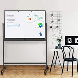Magnetic Mobile Whiteboard Dry Erase Board 48"X32"