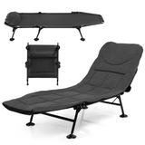 Folding with Detachable Mattress & 6-position Adjustable Backrest Camping Cot