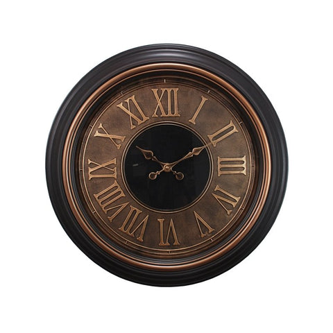 KG Traditional Genoa Oversized Wall Clock Bronze Plastic