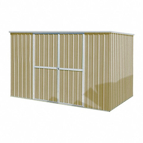 Outdoor Storage Shed 342 cu ft Capacity, Beige