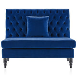 Ellayne Velvet 50" Armless Loveseat