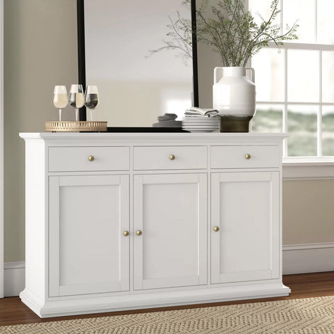 Laux 56.57" Wide 3 Drawer Sideboard