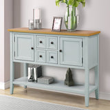 Electra 46" Wide 4 Drawer Acacia Wood Buffet Table