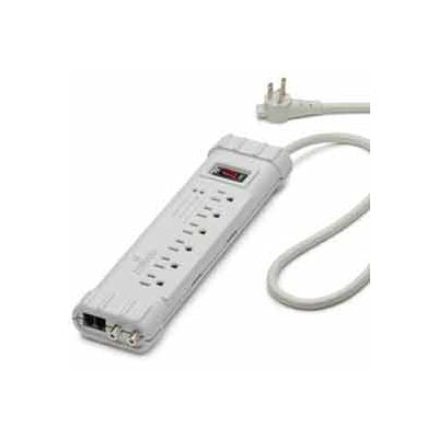 Leviton S1000-Ptc Surge Strip, 6 Oulet, 6-Ft Cord, 5-15p Right Angle Plug - Min Qty 7