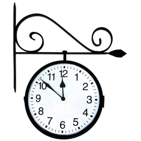 Dual-Sided Hanging Clock