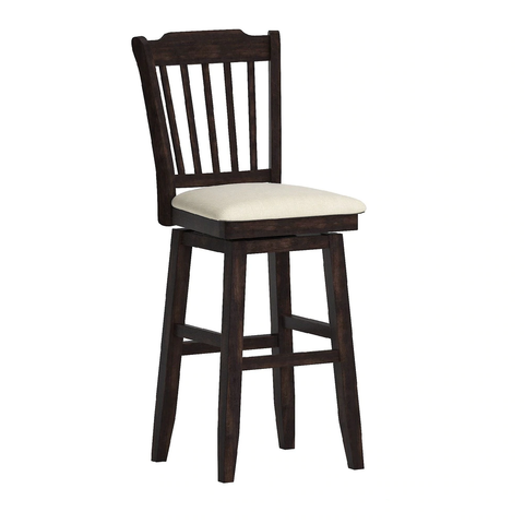 Eleanor Slat Back Wood Swivel Counter Stool by iNSPIRE Q Classic - 29"