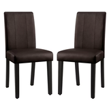 Leather Indoor Dining Chair Set of 2