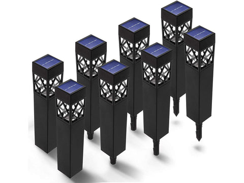 8 Pack Solar Outdoor Pathway LED Lights
