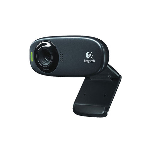 Logitech 960-000585 C310 HD Webcam with Built-in Mic, Black