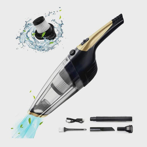Blackd And Gold Handheld Vacuum Cleaner Cordless