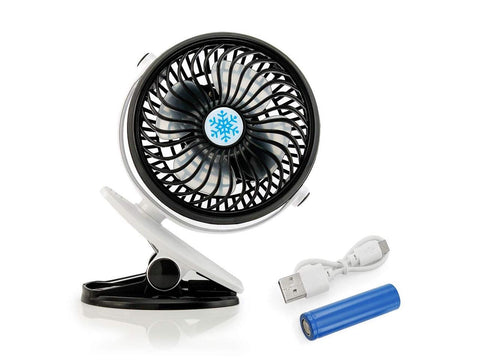 Oct17 Portable Stroller Table Fan Rechargeable Battery USB