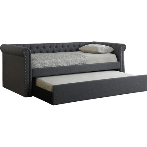 Tufted Transitional Fabric Daybed with Trundle
