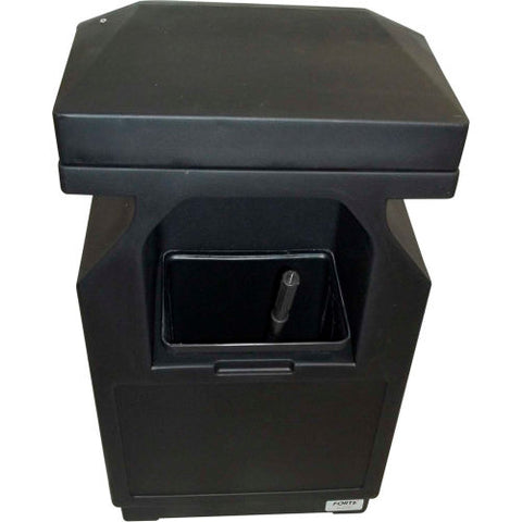 Forte 39 Gallon Sidekick™ Multi-Use Windshield Service Center, Black - 8001463