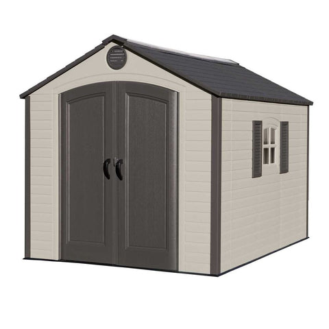 Lifetime 8' x 10' Outdoor Storage Shed - Brown/Tan