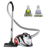 Bagless Corded HEPA filter Multisurface Black Canister Vacuum Cleaner