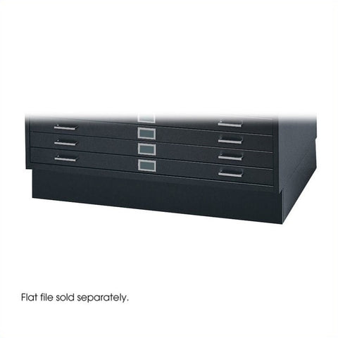 Safco Closed Base for 4994 Flat File Cabinet in Black