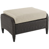 Outdoor Wicker Ottoman