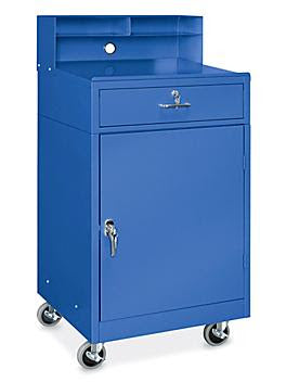 Mobile Shop Desk - 24 1⁄4 x 23", Blue