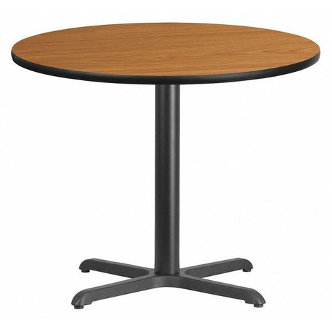 Round Laminate Table, 36" W, 36" L, 31.125" H