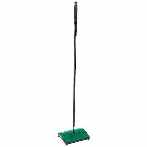 Stick Sweeper: 7 1/2 in Cleaning Path Wd, Manual, Single Brush, Plastic, Nylon