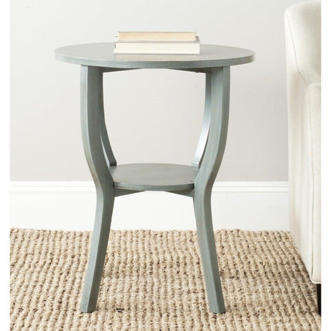 Safavieh Rhodes Steel Blue Accent Table - 22" x 22" x 30.3"
