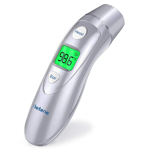 Metene Infrared Digital Thermometer for Fever,Thermometer for Forehead and Ear