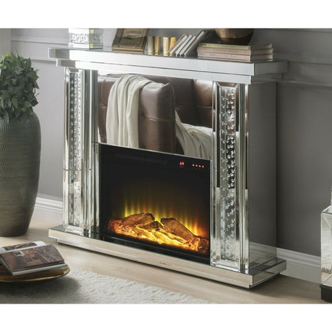 Milo Mirrored Electric Fireplace