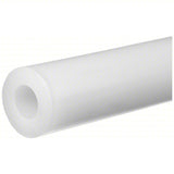 Tubing: Natural Rubber, White, 4 in Inside Dia, 4 1/4 in Outside Dia