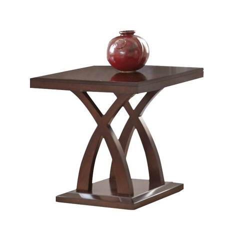 Steve Silver Jocelyn Square End Table in Espresso Cherry